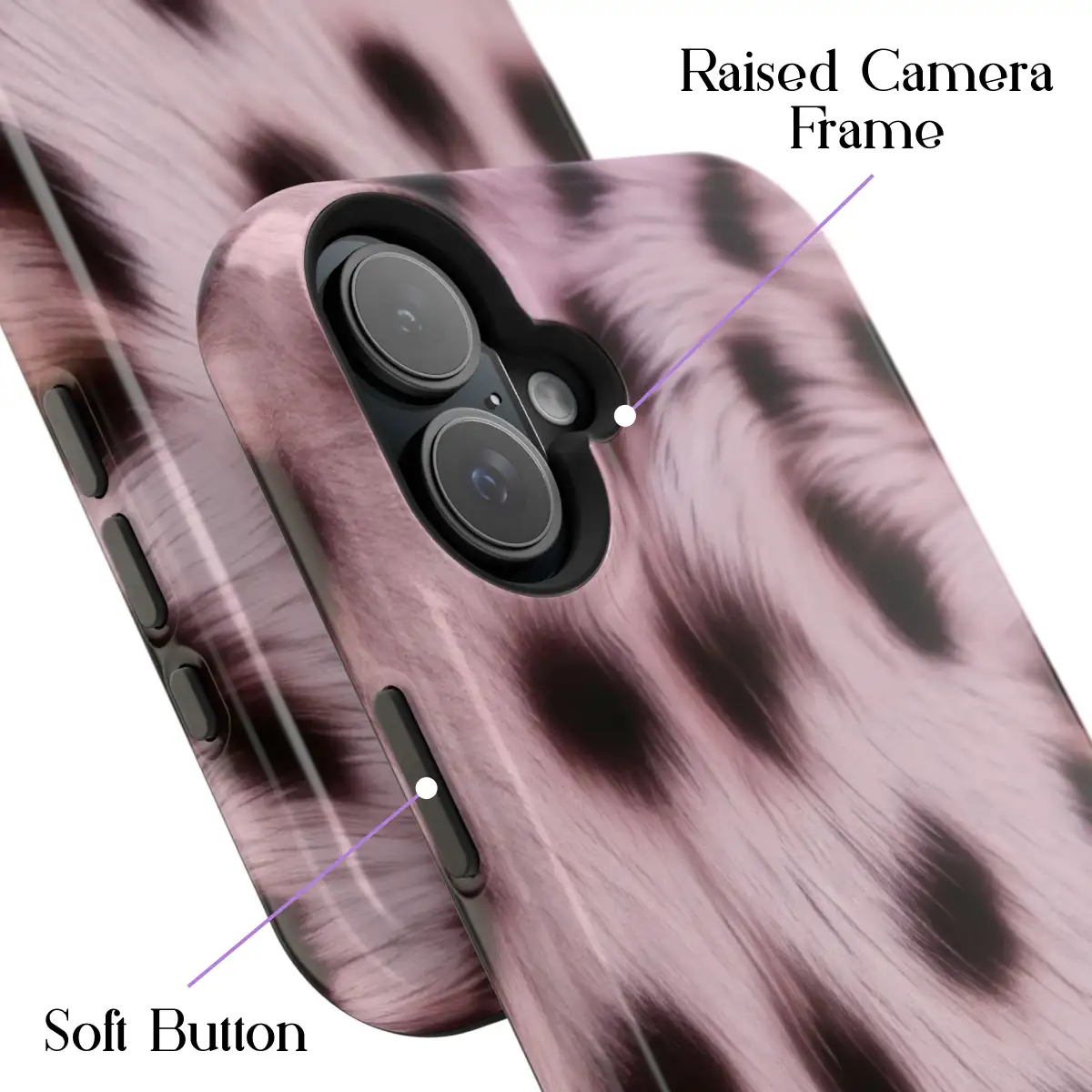 Blush Leopard – iPhone 16 Plus Case - Image 3