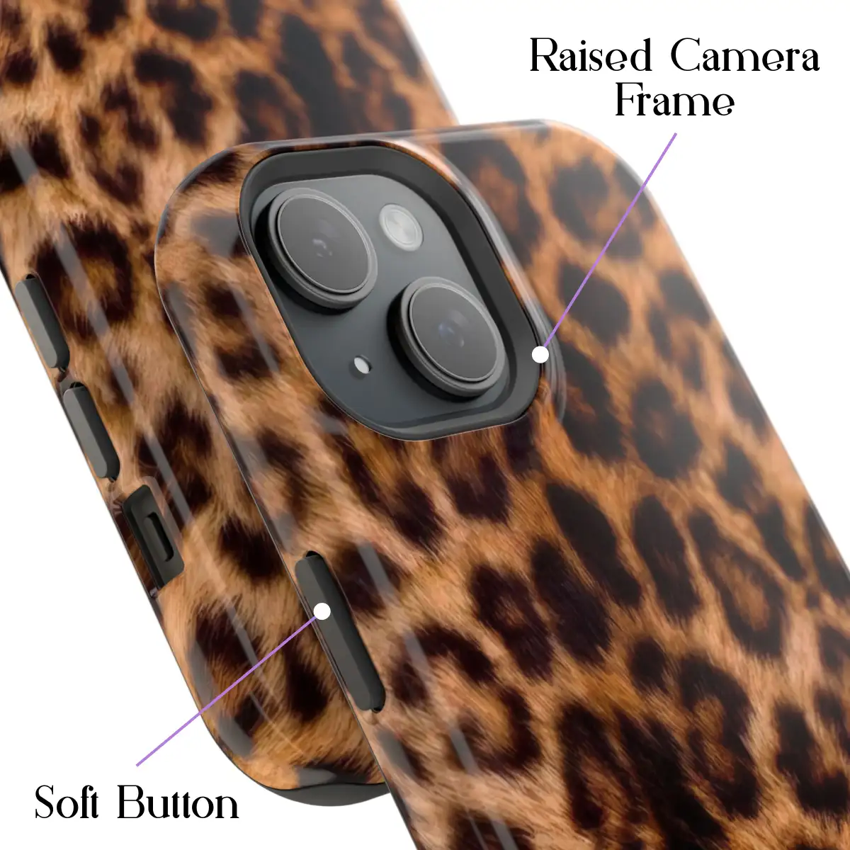 Classic Leopard – iPhone 15 Case - Image 3