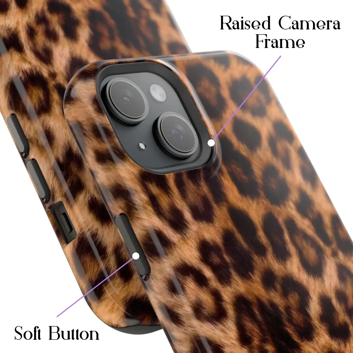 Classic Leopard – iPhone 15 Plus Case - Image 3