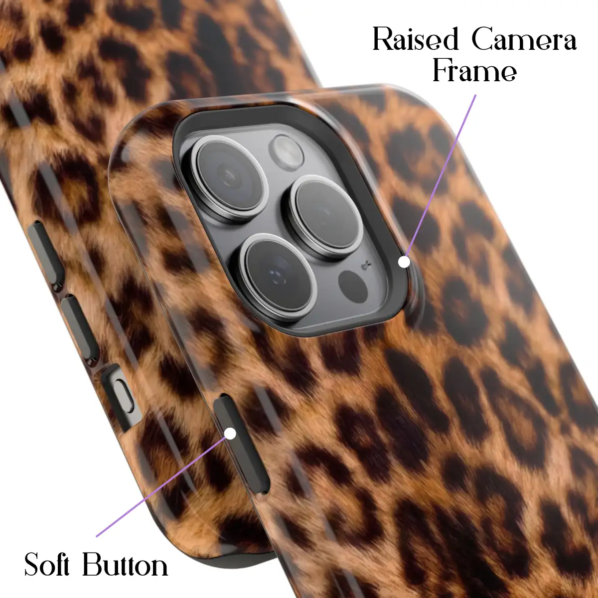 Classic Leopard – iPhone 15 Max Case - Image 3