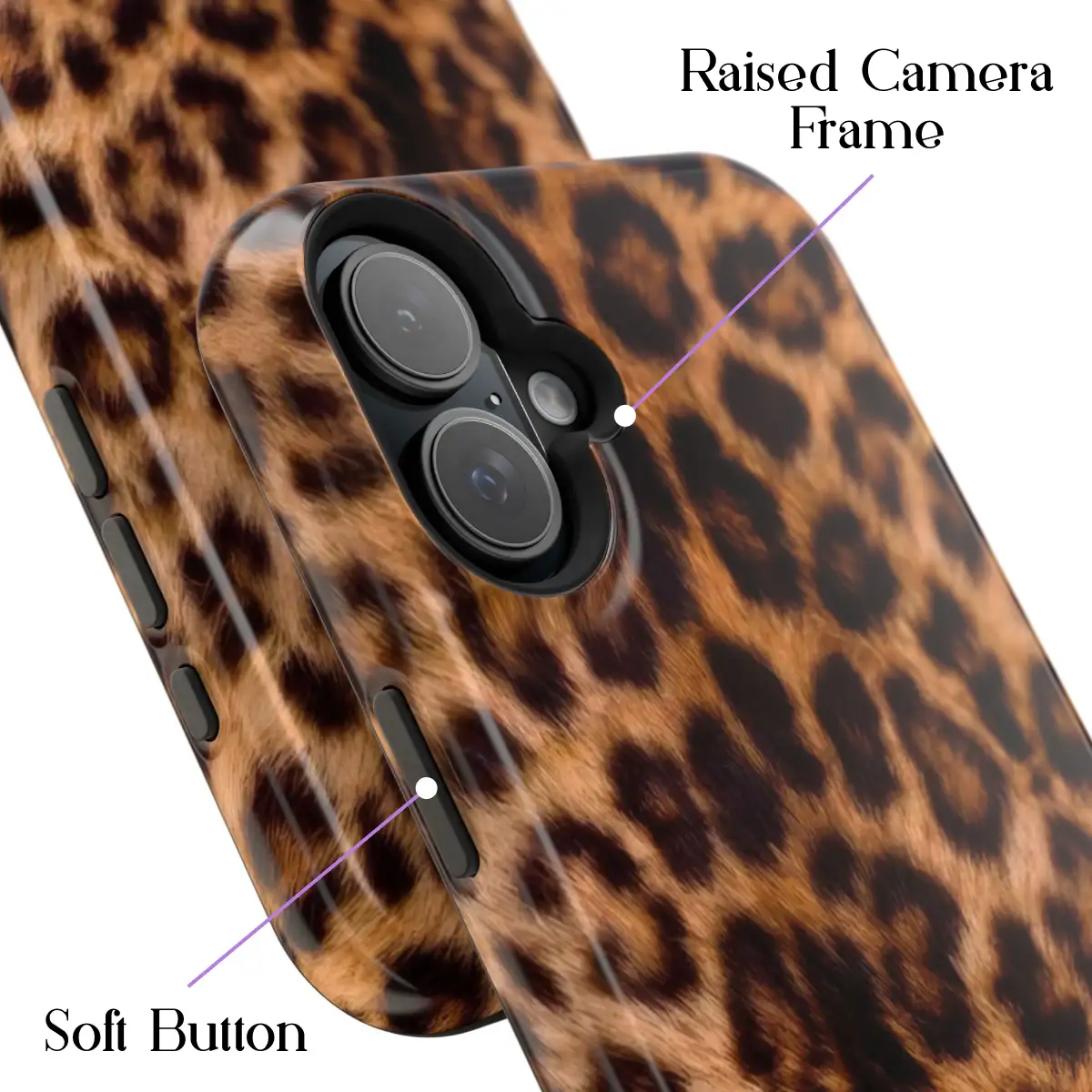 Classic Leopard – iPhone 16 Plus Case - Image 3