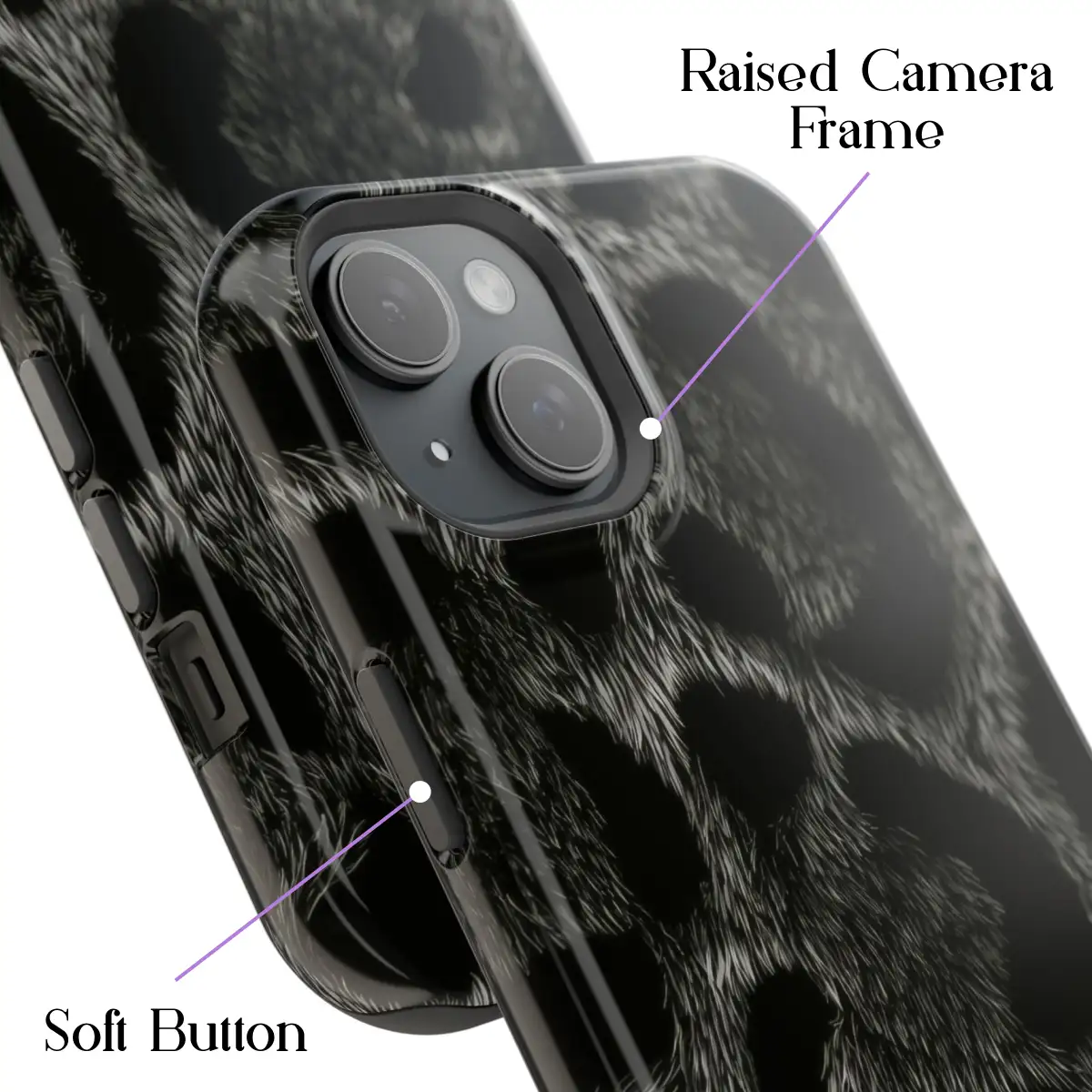 Obsidian Leopard – iPhone 15 Plus Case - Image 3