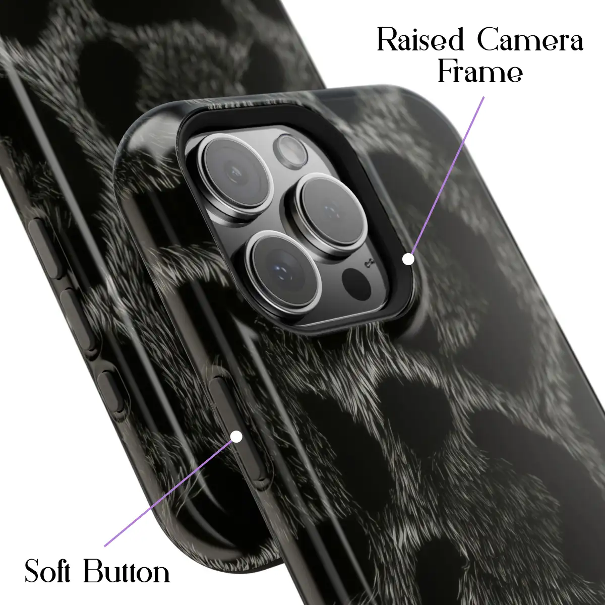 Obsidian Leopard – iPhone 16 Pro Max Case - Image 3