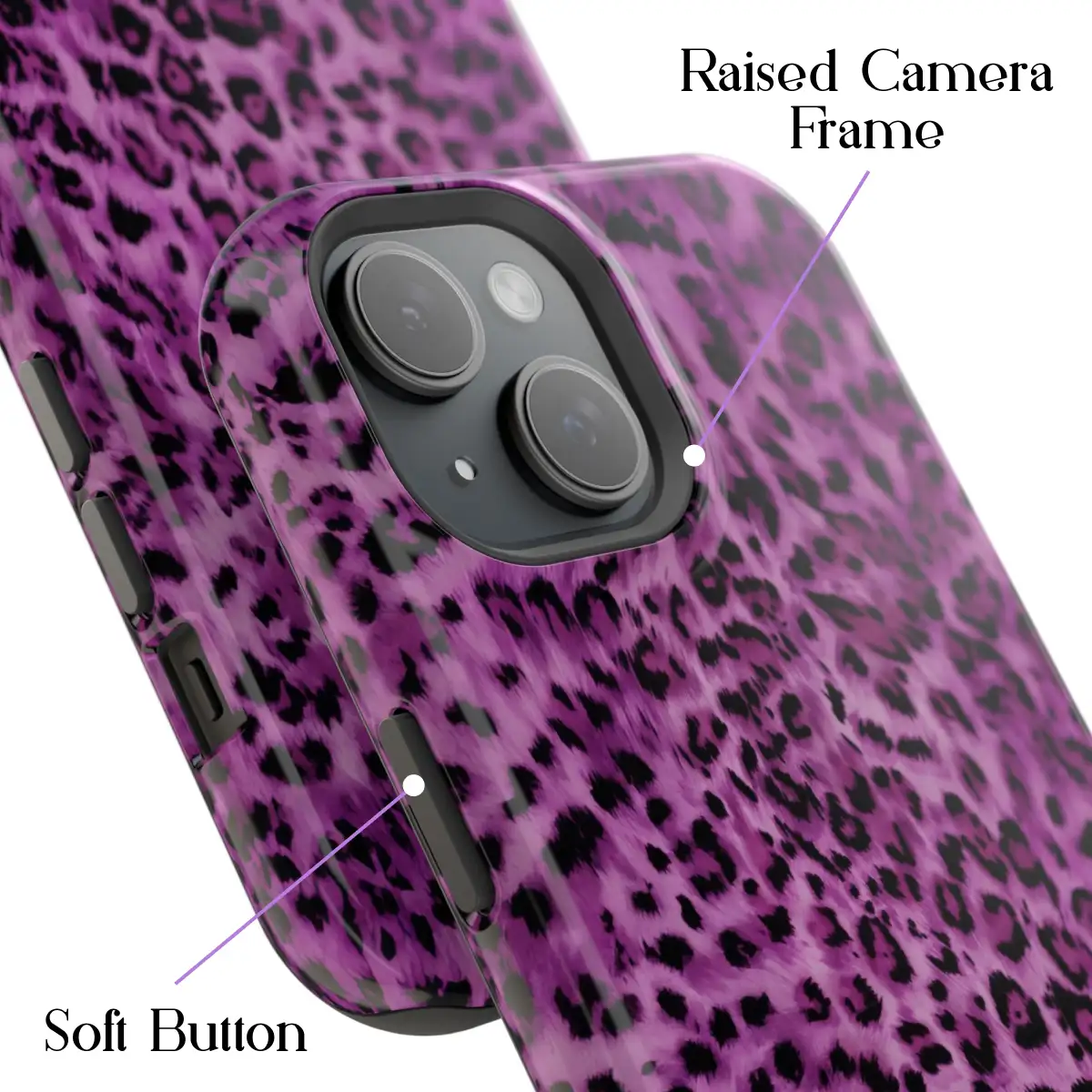 Orchid Leopard – iPhone 15 Case - Image 3