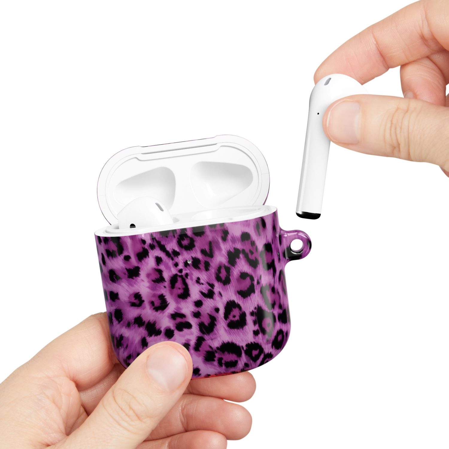 Orchid Leopard - AirPods 1/2 Case - Image 3
