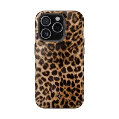 Amber Leopard – iPhone 15 Pro Case