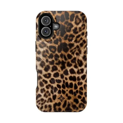 Amber Leopard – iPhone 16 Plus Case