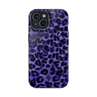 Indigo Leopard – iPhone 15 Case