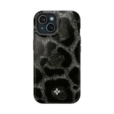 Obsidian Leopard – iPhone 15 Case