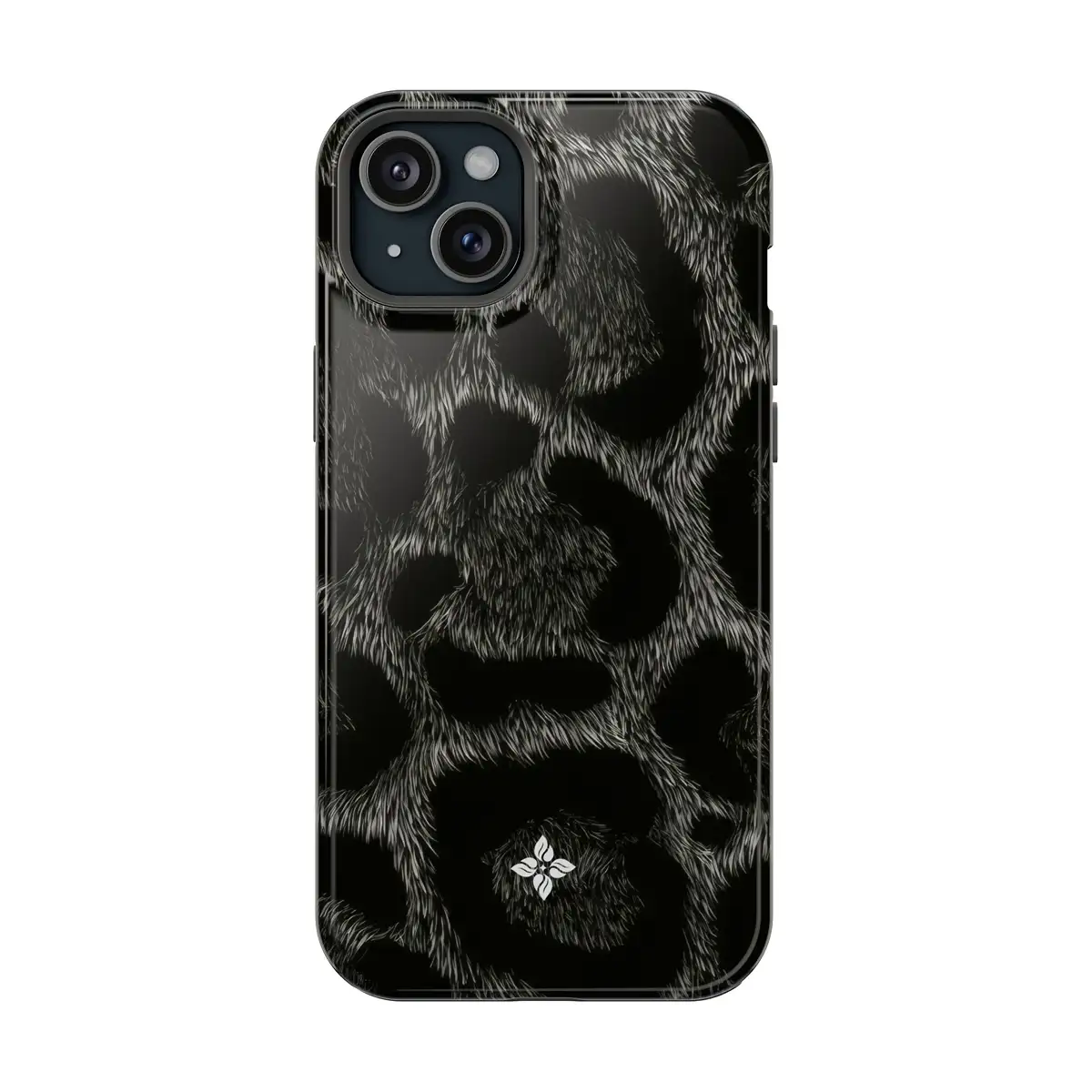 Obsidian Leopard – iPhone 15 Plus Case