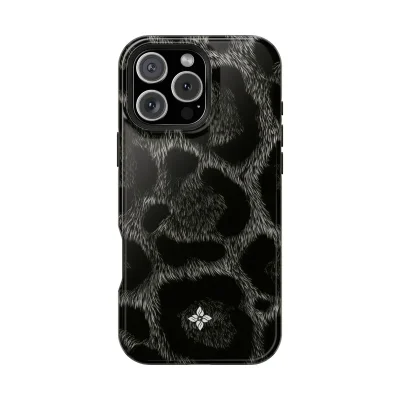 Obsidian Leopard – iPhone 16 Pro Max Case