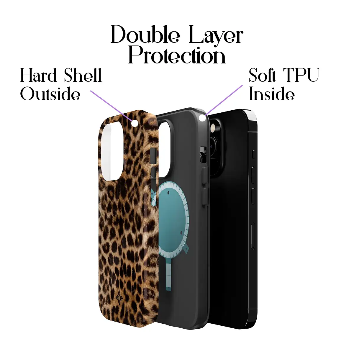 Amber Leopard – iPhone 14 Pro Case - Image 2
