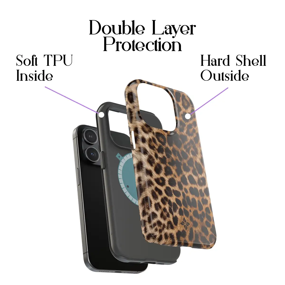 Amber Leopard – iPhone 15 Pro Case - Image 2
