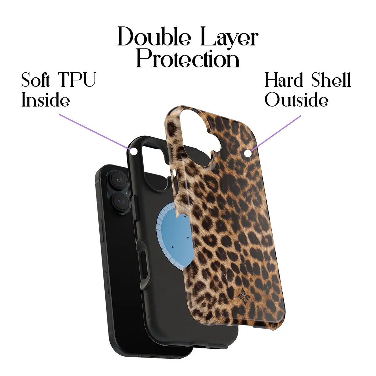 Amber Leopard – iPhone 16 Case - Image 2