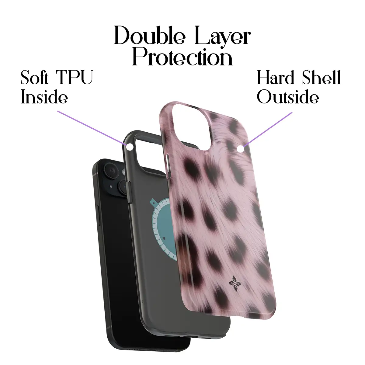 Blush Leopard – iPhone 15 Plus Case - Image 2