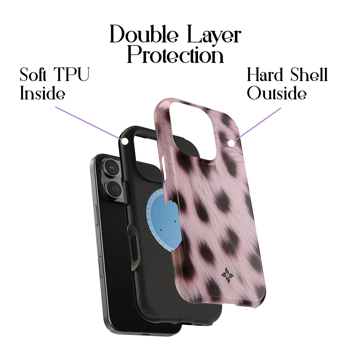 Blush Leopard – iPhone 16 Pro Case - Image 2