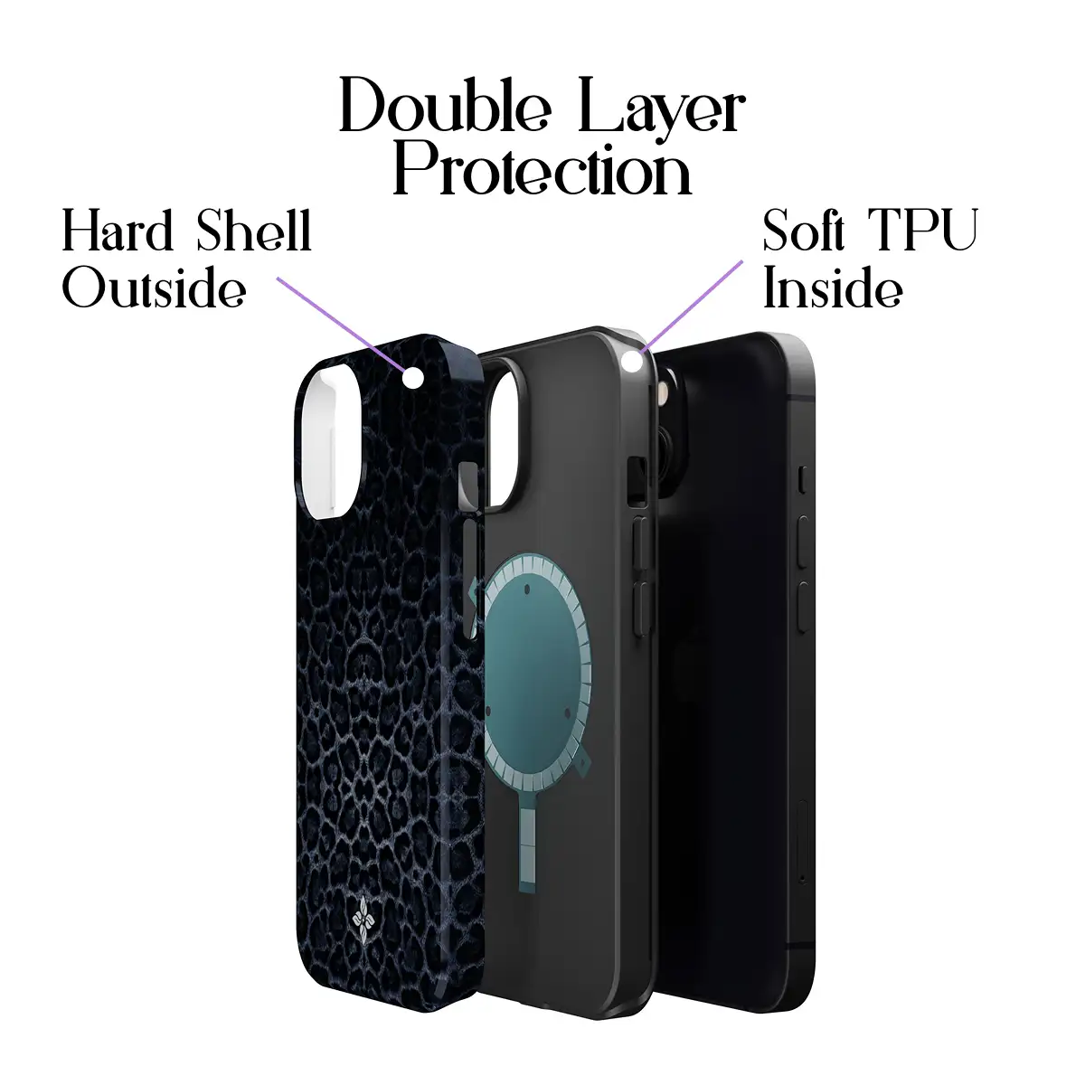 Midnight Leopard – iPhone 12 Case - Image 2