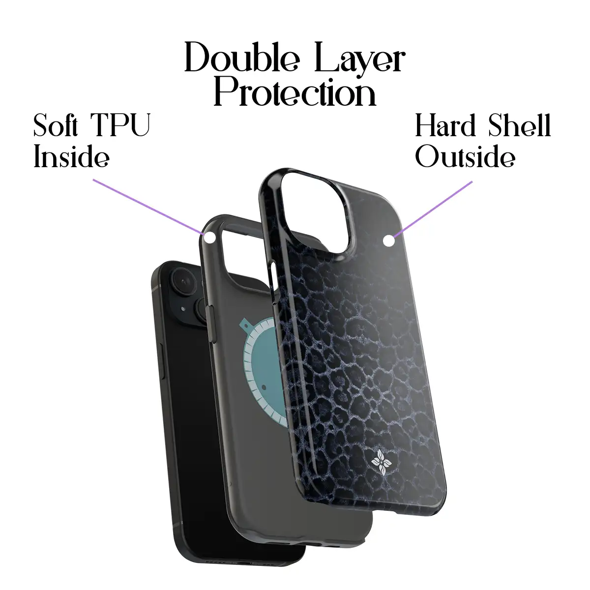 Midnight Leopard – iPhone 15 Case - Image 2