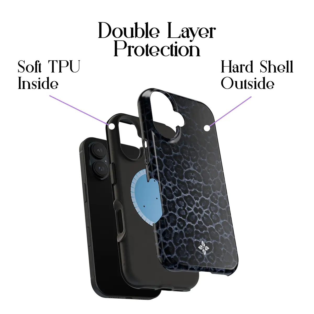 Midnight Leopard – iPhone 16 Case - Image 2