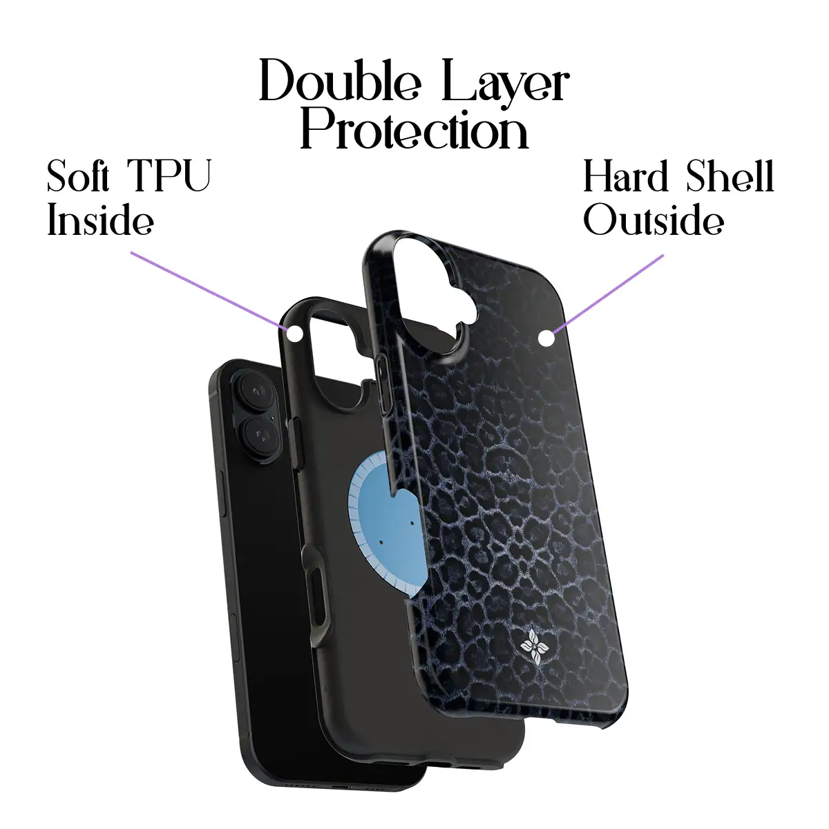 Midnight Leopard – iPhone 16 Plus Case - Image 2