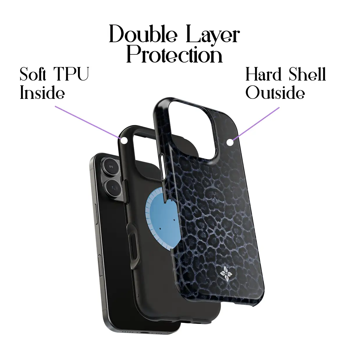 Midnight Leopard – iPhone 16 Pro Case - Image 2