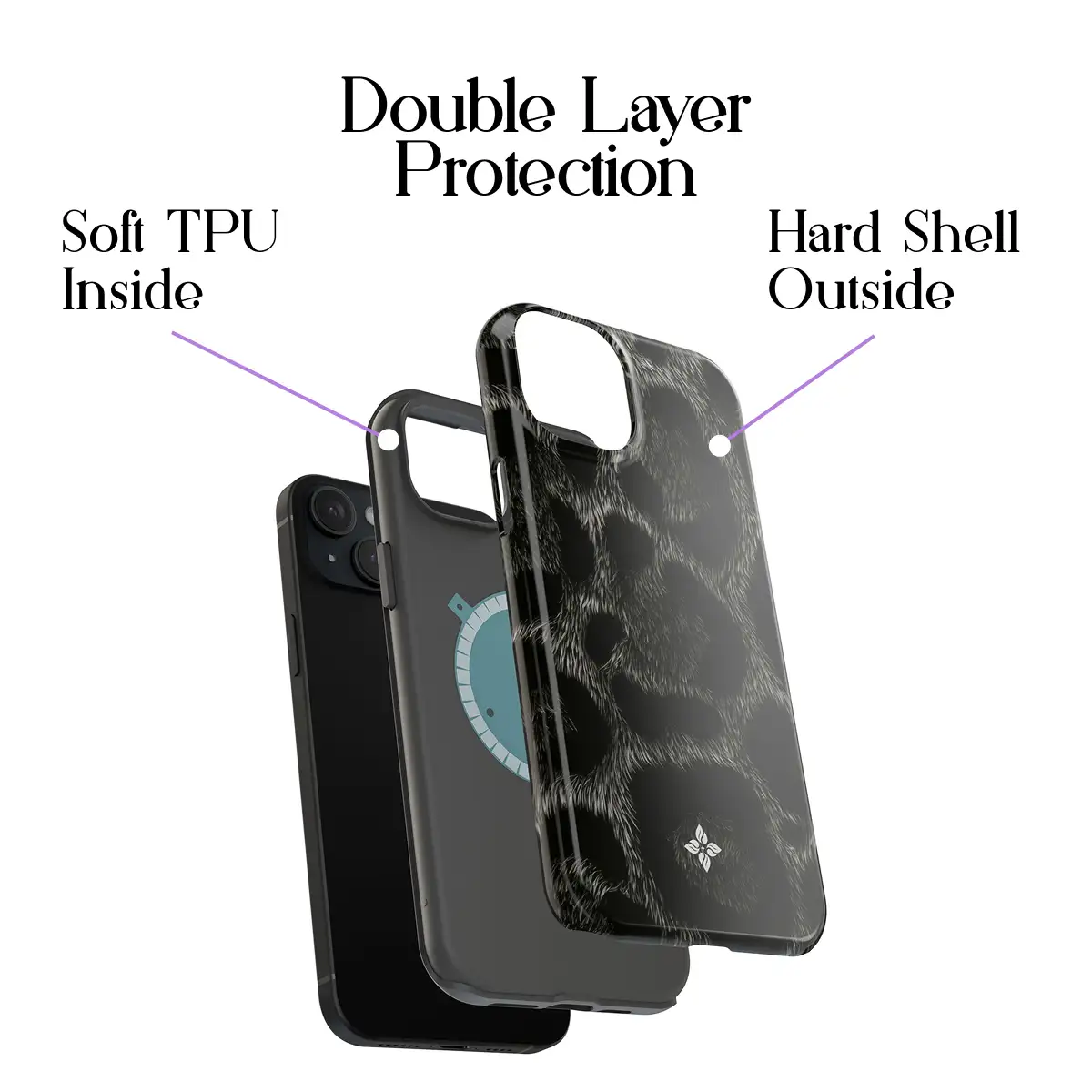 Obsidian Leopard – iPhone 15 Plus Case - Image 2