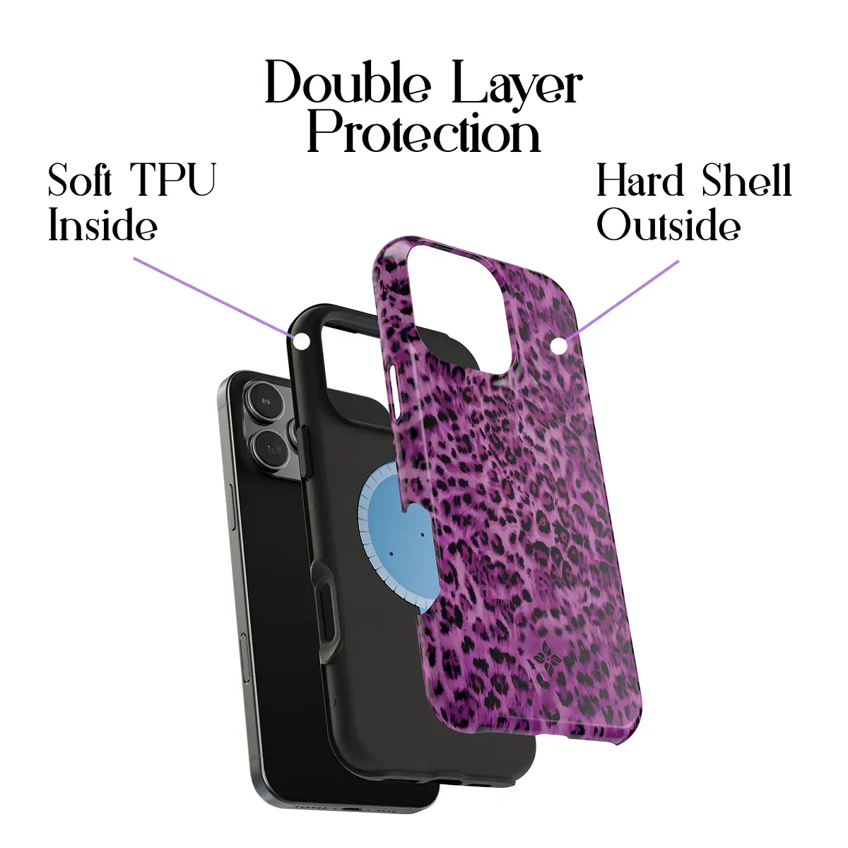 Orchid Leopard – iPhone 16 Pro Max Case - Image 2