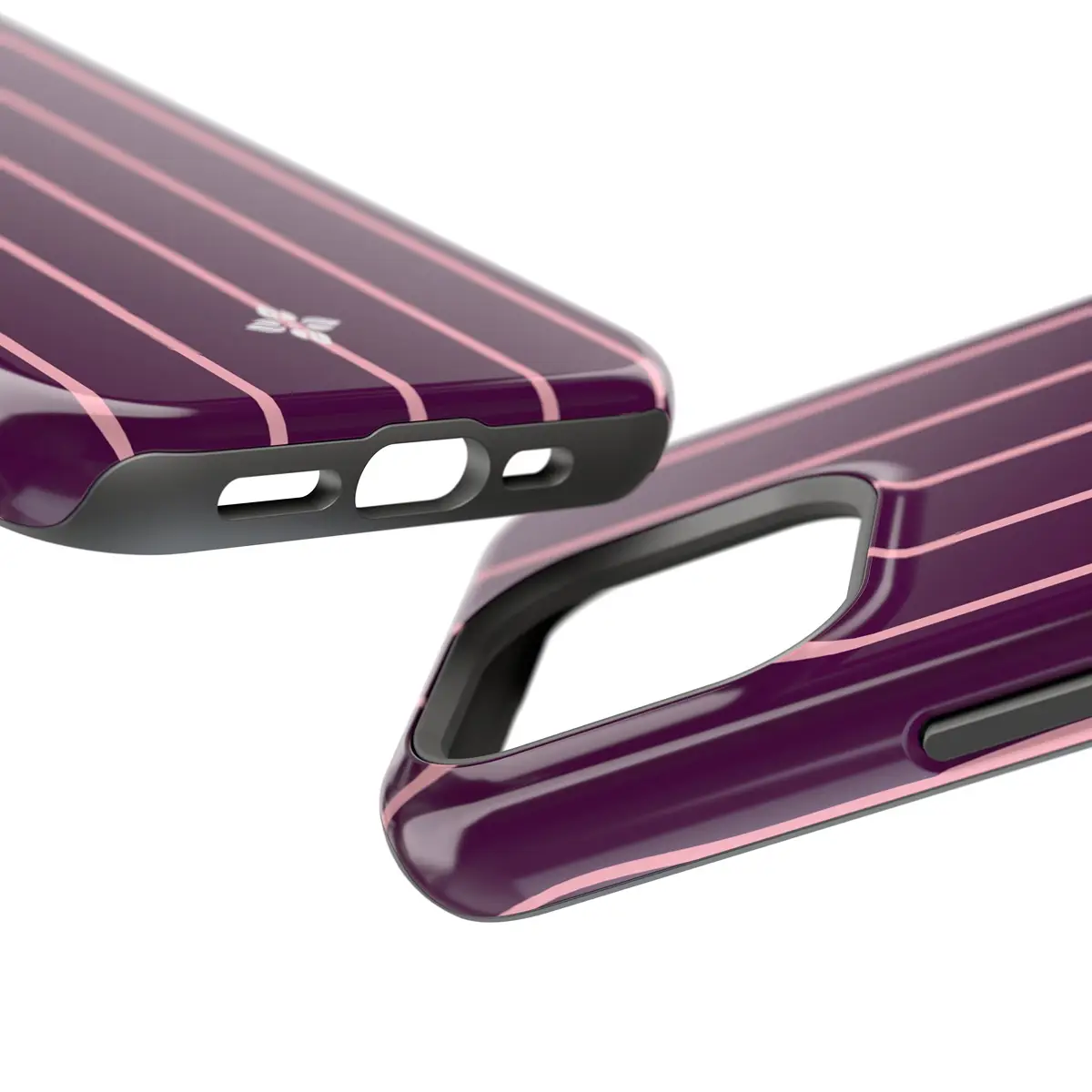 Blackberry Pinstripe - iPhone 15 Pro Case - Image 4