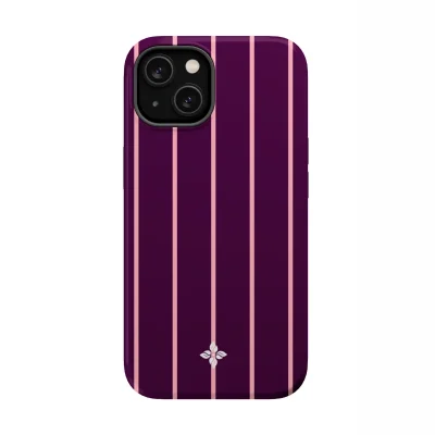Blackberry Pinstripe - iPhone 14 Case