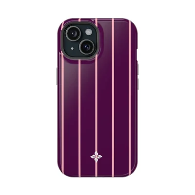 Blackberry Pinstripe - iPhone 15 Case