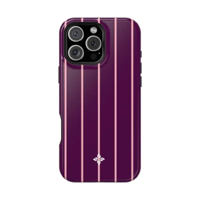 Blackberry Pinstripe - iPhone 16 Pro Max Case