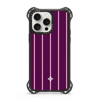 Blackberry Pinstripe - iPhone 14 Pro Max Case