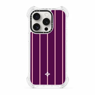 Blackberry Pinstripe - iPhone 14 Pro Case
