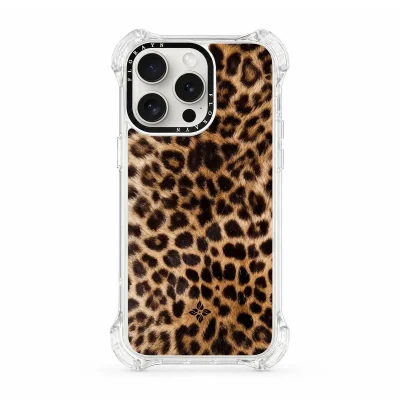 Amber Leopard – iPhone 15 Pro Max Case