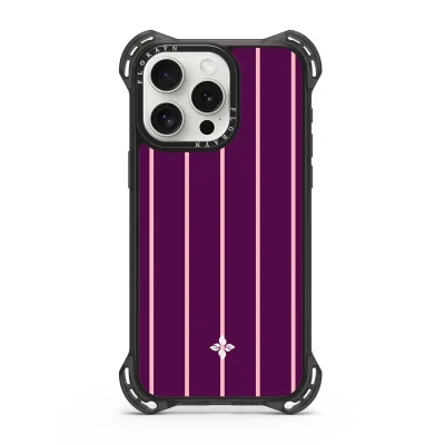 Blackberry Pinstripe - iPhone 15 Pro Max Case