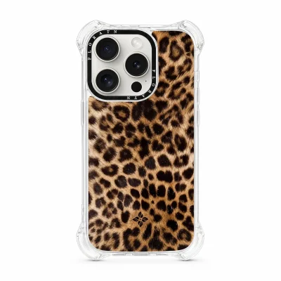 Amber Leopard – iPhone 15 Pro Case