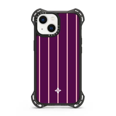 Blackberry Pinstripe - iPhone 15 Case