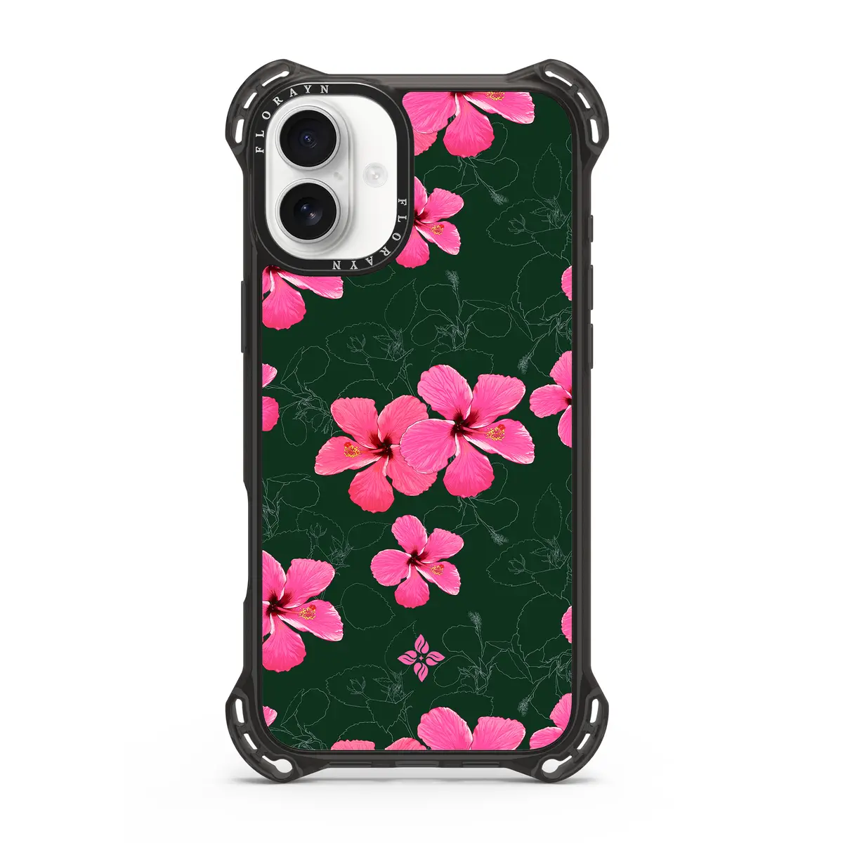 Night Hibiscus – iPhone 16 Plus Case