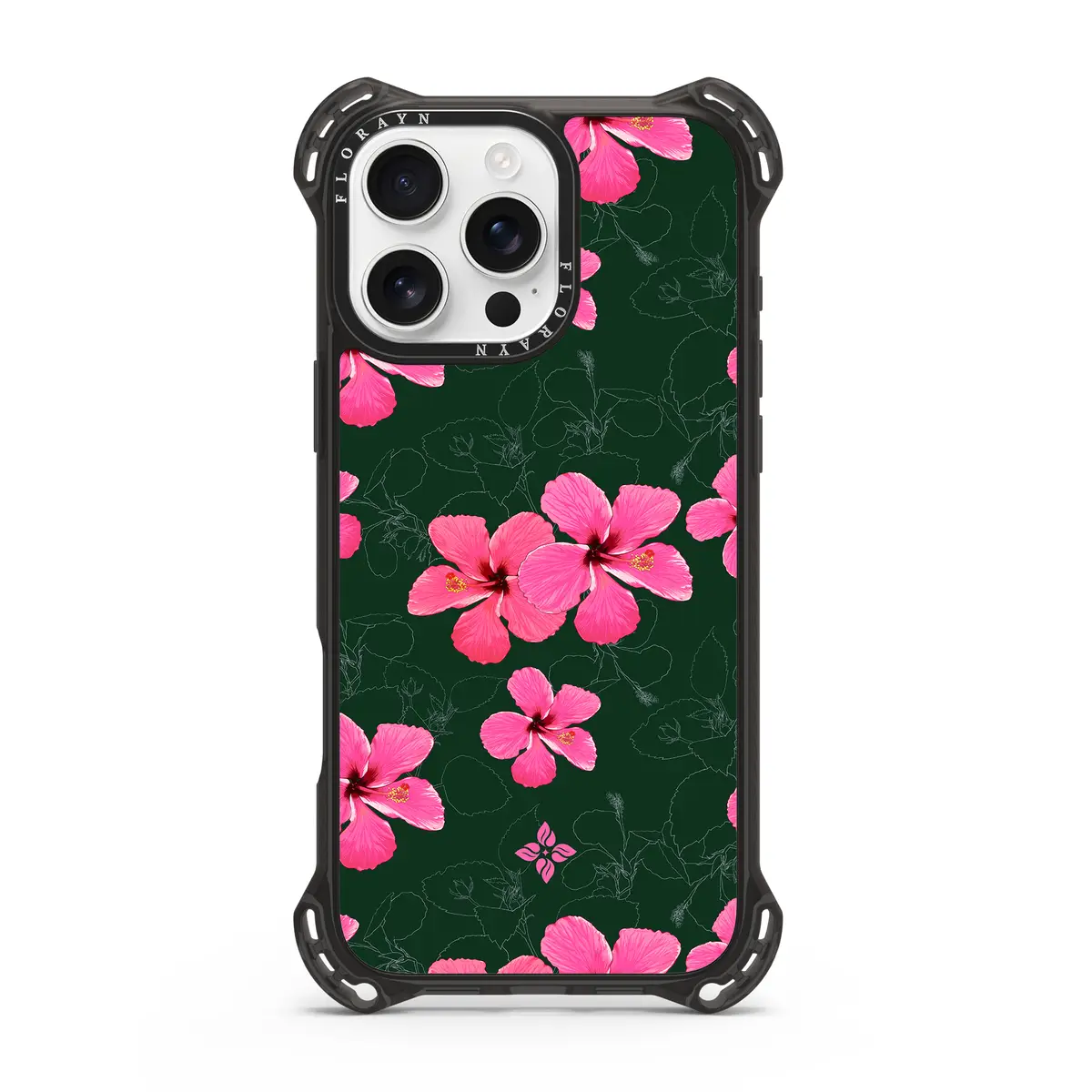 Night Hibiscus – iPhone 16 Pro Max Case