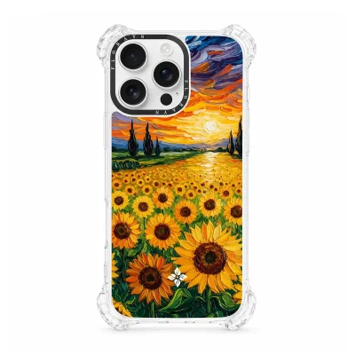 Sunset Sunflowers – iPhone 16 Pro Max Case