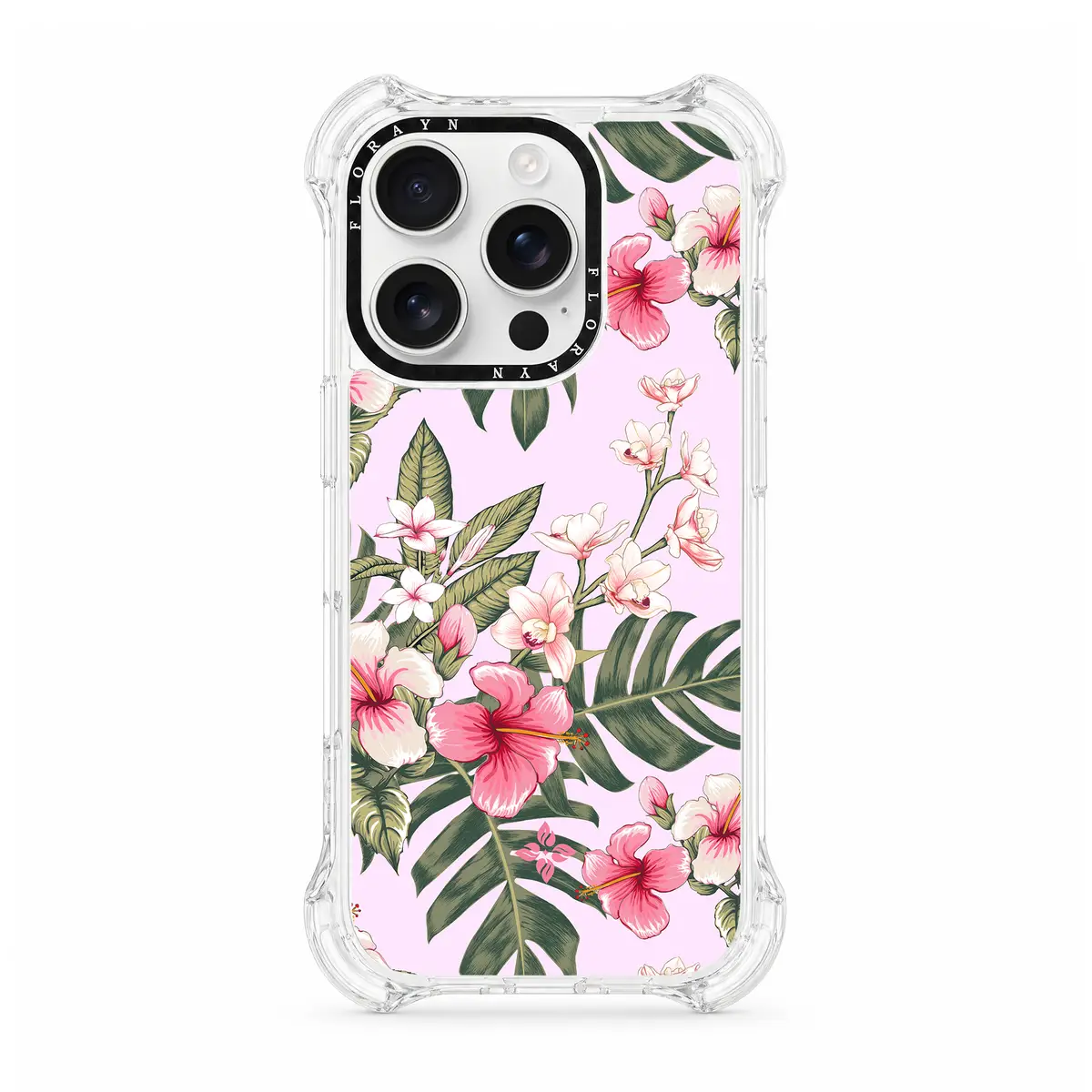 Pink Plumeria – iPhone 16 Pro Case