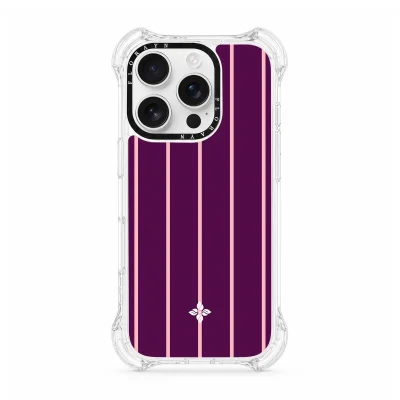Blackberry Pinstripe - iPhone 16 Pro Case