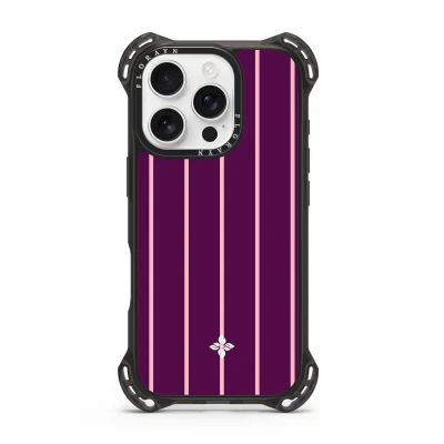 Blackberry Pinstripe - iPhone 16 Pro Case