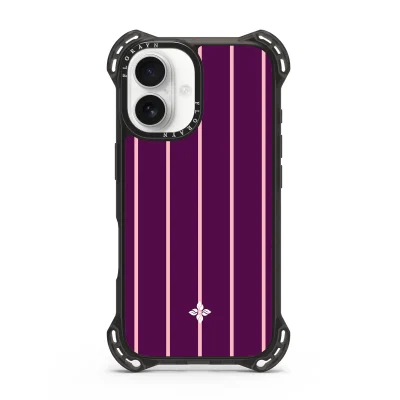 Blackberry Pinstripe - iPhone 16 Case