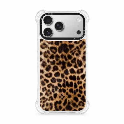 Amber Leopard – iPhone 17 Pro Max Case
