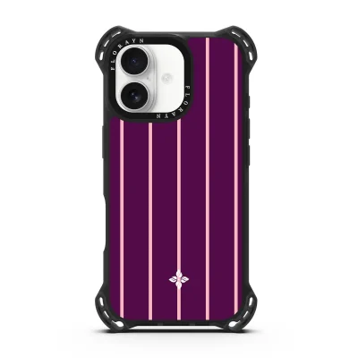 Blackberry Pinstripe - iPhone 17 Case