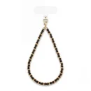 Black Leather Chain Phone Charm