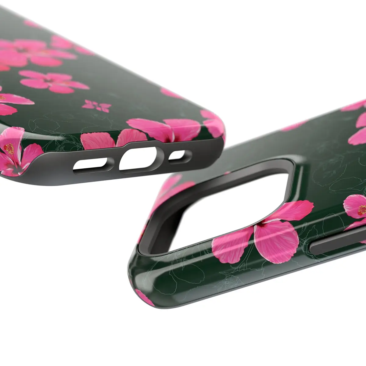 Night Hibiscus – iPhone 15 Pro Case - Image 2