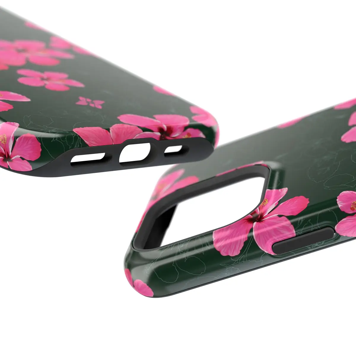 Night Hibiscus – iPhone 16 Pro Max Case - Image 5