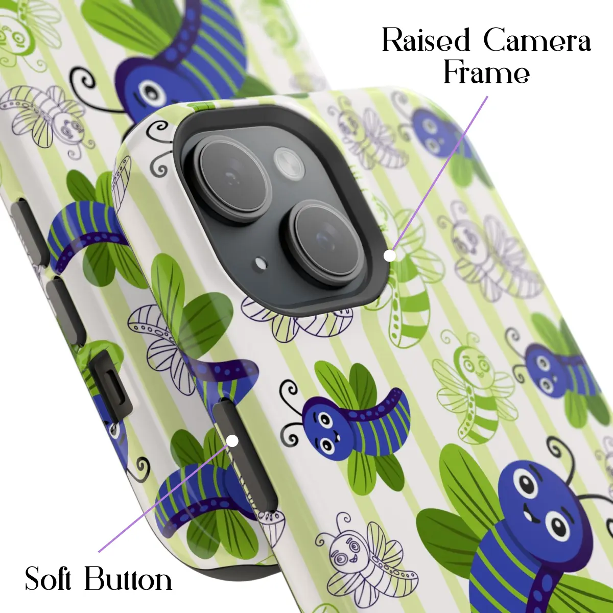 Caterpillar Maze – iPhone 15 Case - Image 3